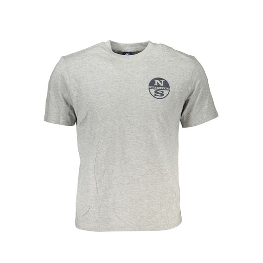 North Sails Braunes Baumwoll-T-Shirt für Männer