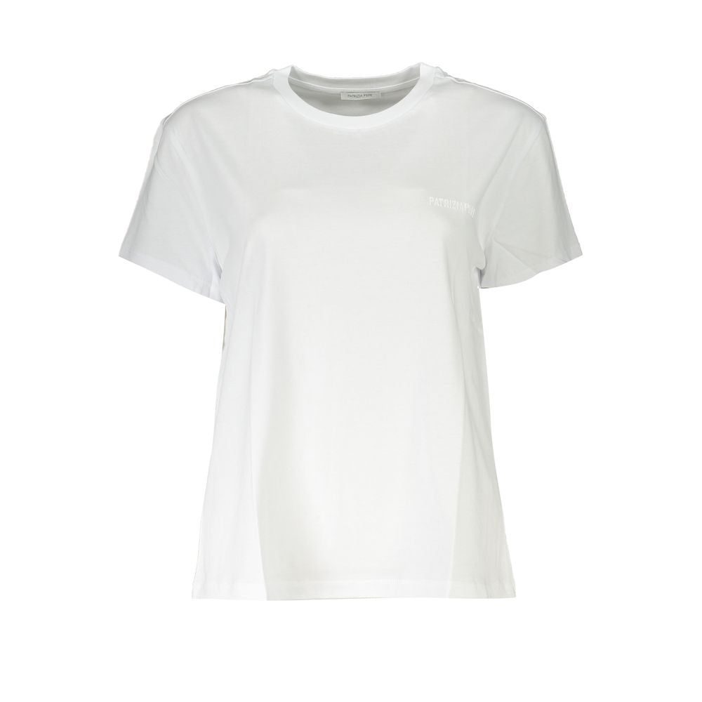 Patrizia Pepe Schickes Rundhals-T-Shirt aus Bio-Baumwolle