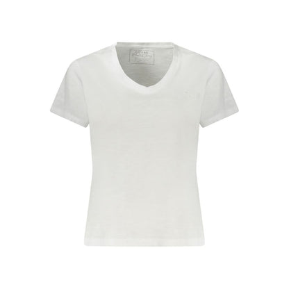 Guess Jeans Weißes T-Shirt aus Baumwolle für Frauen