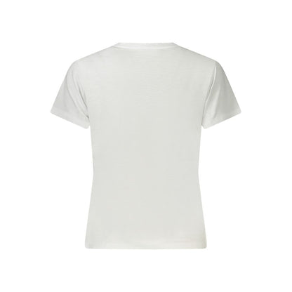 Guess Jeans Weißes T-Shirt aus Baumwolle für Frauen