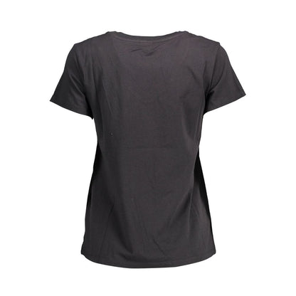 Levi's Schwarzes Baumwoll-T-Shirt für Frauen