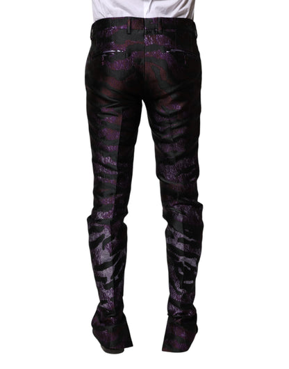 Dolce & Gabbana Gemusterte Hose aus Polyester in verschiedenen Farben