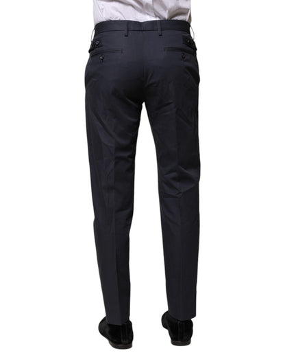Dolce & Gabbana Dunkelblaue formelle Hose aus Baumwolle
