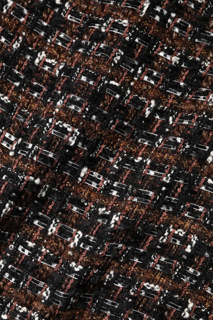 Dolce & Gabbana Multicolor Ärmelloses Mini-Tweed-Kleid in A-Linie