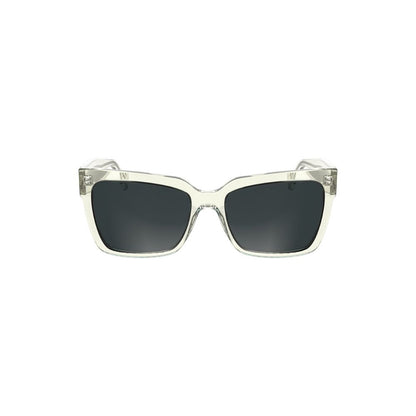 Calvin Klein Transparente Plastik-Sonnenbrille für Männer
