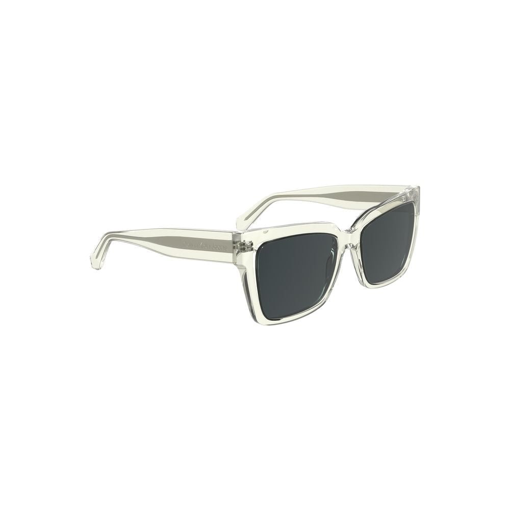 Calvin Klein Transparente Plastik-Sonnenbrille für Männer