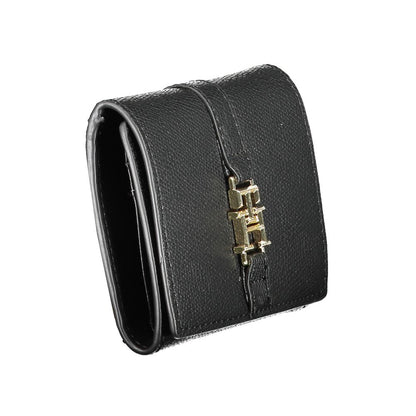 Tommy Hilfiger Schwarzes Portemonnaie aus Polyethylen