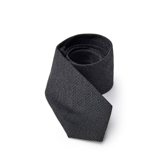 Jil Sander Schwarze Seidenkrawatten &amp