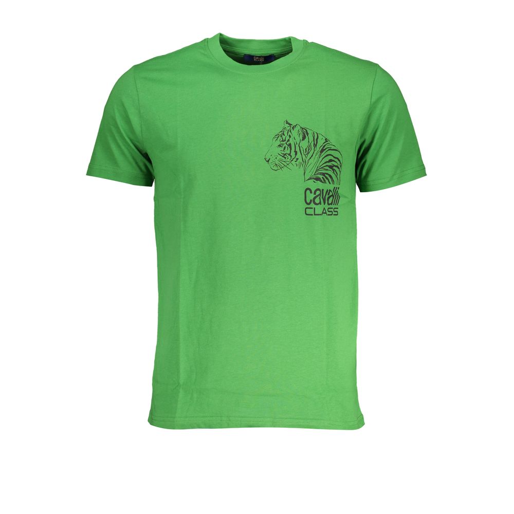 Cavalli Class T-Shirt aus grüner Baumwolle