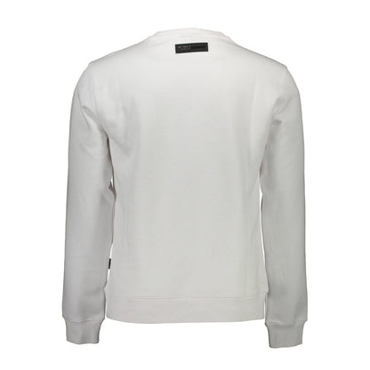 Plein Sport Weißer Baumwollpullover für Männer