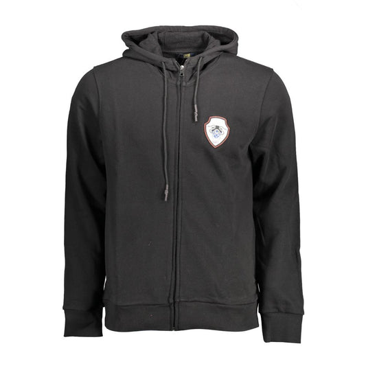 Cavalli Class Schwarzer Baumwollpullover für Männer