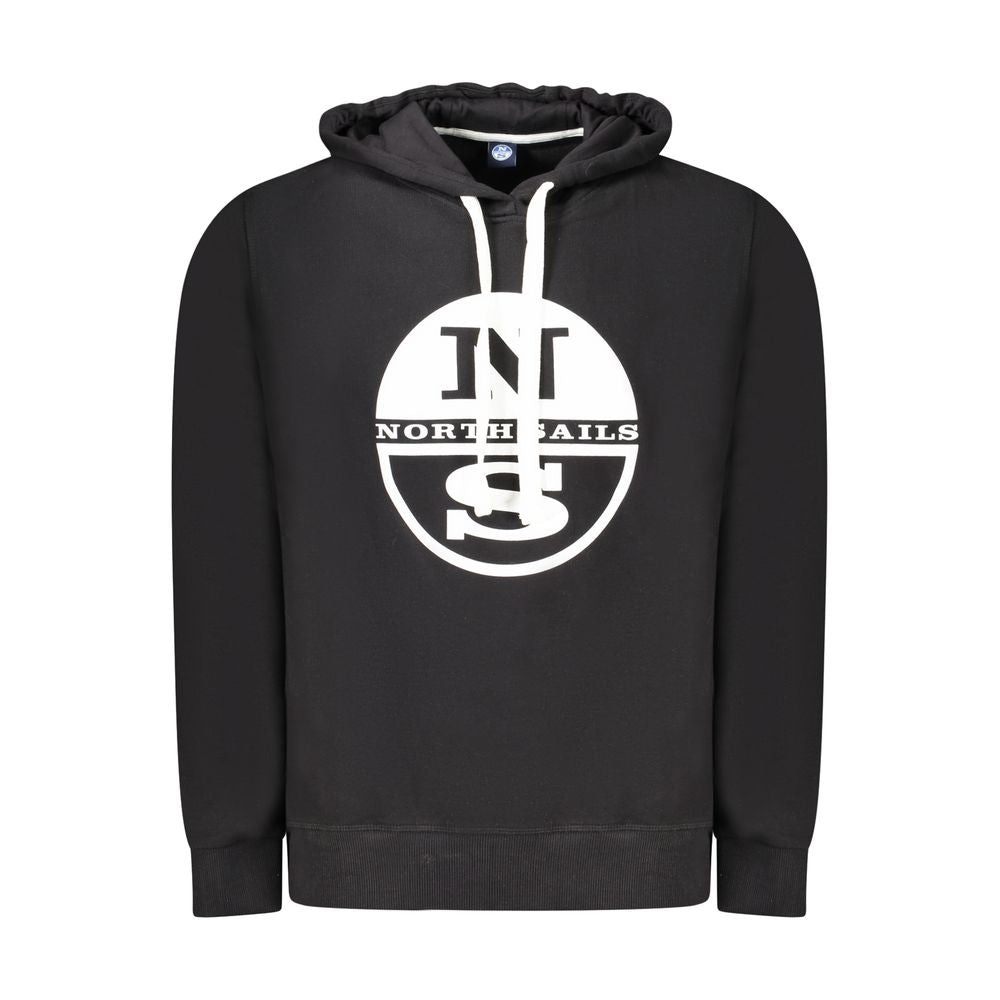 North Sails Schwarzer Baumwollpullover für Männer
