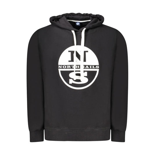 North Sails Schwarzer Baumwollpullover für Männer