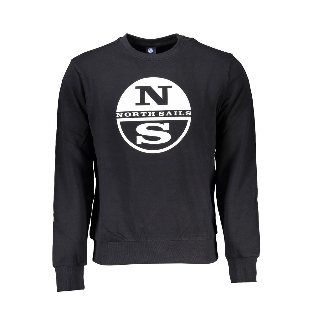North Sails Schwarzer Baumwollpullover für Männer