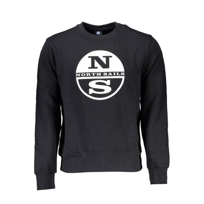 North Sails Schwarzer Baumwollpullover für Männer
