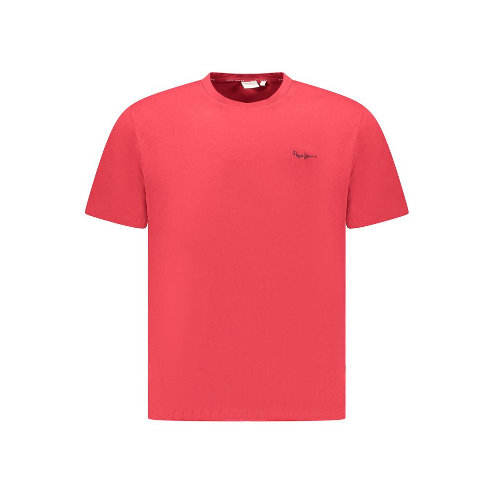 Pepe Jeans Rotes Baumwolle Männer T-Shirt
