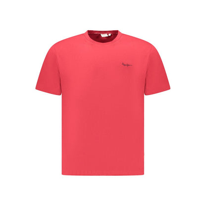 Pepe Jeans Rotes Baumwolle Männer T-Shirt