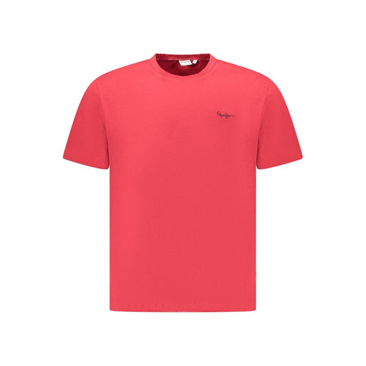 Pepe Jeans Rotes Baumwolle Männer T-Shirt