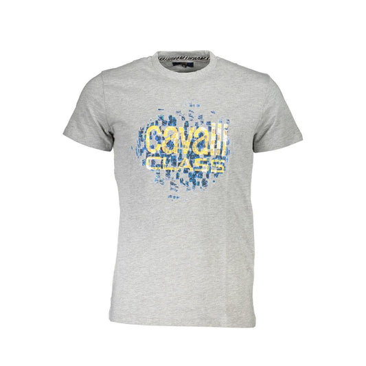 Cavalli Class Braunes Baumwoll-T-Shirt für Männer