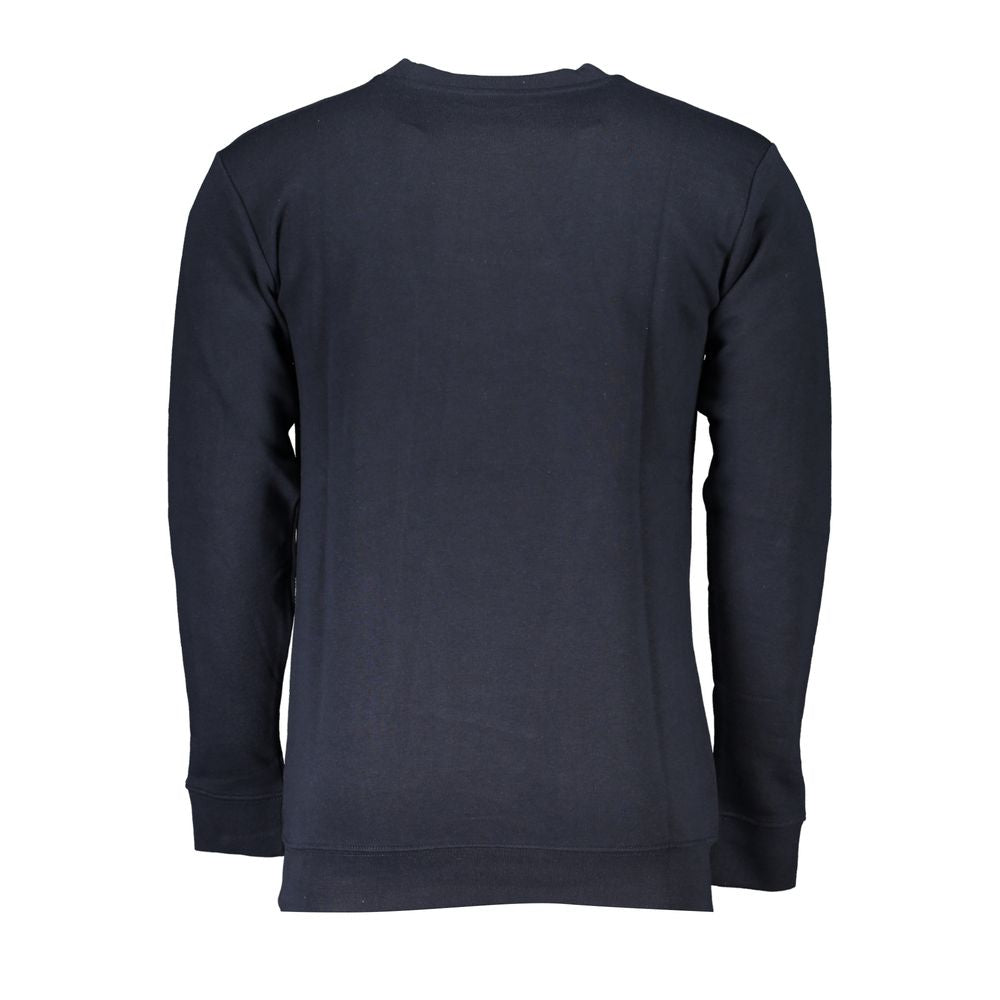 Cavalli Class Blauer Baumwollpullover für Männer