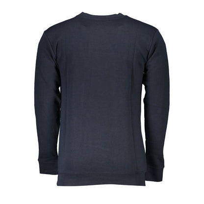 Cavalli Class Blauer Baumwollpullover für Männer