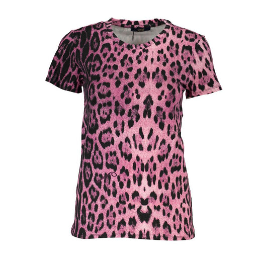 Cavalli Class Rosa Baumwolle Frauen T-Shirt
