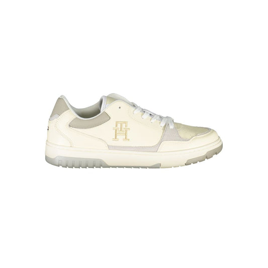 Tommy Hilfiger Beige Sportschuhe mit einzigartiger Stickerei
