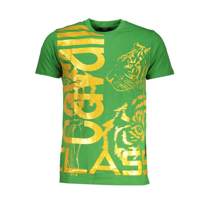 Cavalli Class T-Shirt aus grüner Baumwolle