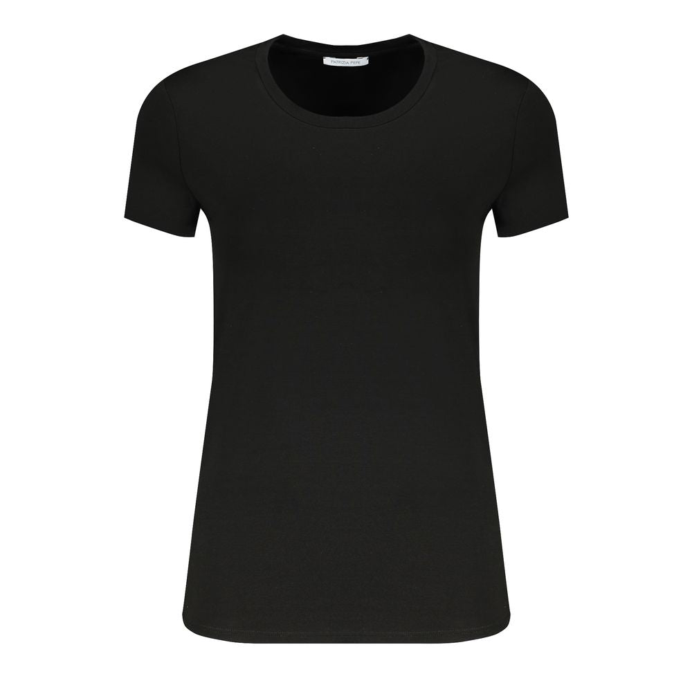 Patrizia Pepe Schwarz Elastan Tops & T-Shirt