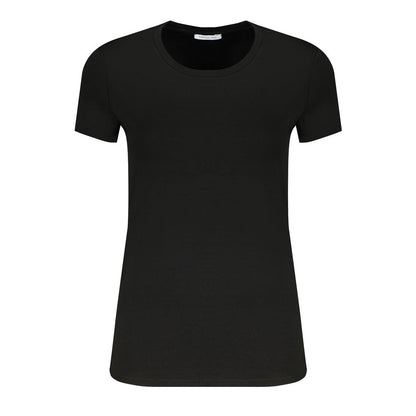 Patrizia Pepe Schwarz Elastan Tops & T-Shirt