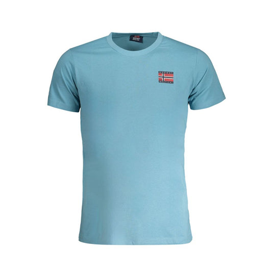 Norway 1963 Hellblaues Baumwolle Herren T-Shirt