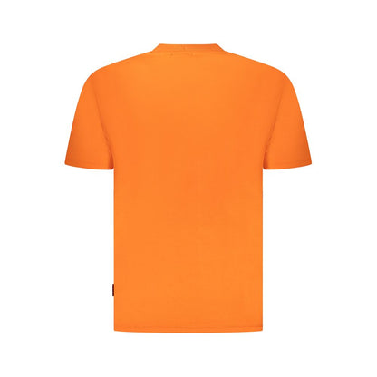 Napapijri Orange Baumwolle Männer T-Shirt
