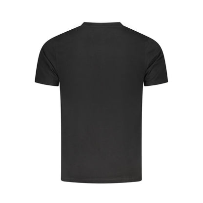 Cavalli Class Schwarzes T-Shirt aus Baumwolle