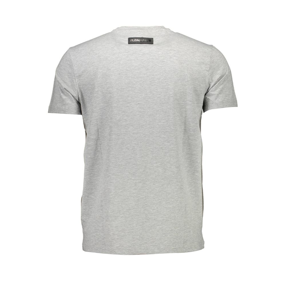 Plein Sport Braunes Baumwoll-T-Shirt für Männer