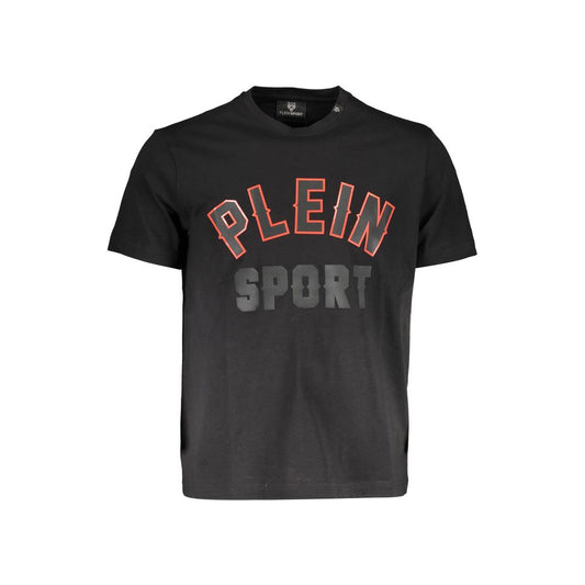 Plein Sport Schwarzes T-Shirt aus Baumwolle