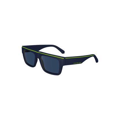 Calvin Klein Blaue Plastik-Sonnenbrille für Männer