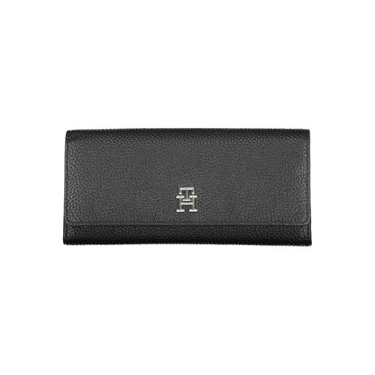 Tommy Hilfiger Schwarzes Polyethylen Portemonnaie für Frauen