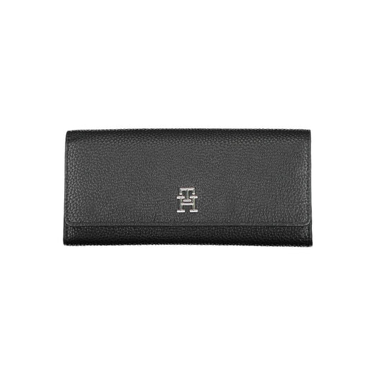 Tommy Hilfiger Schwarzes Polyethylen Portemonnaie für Frauen
