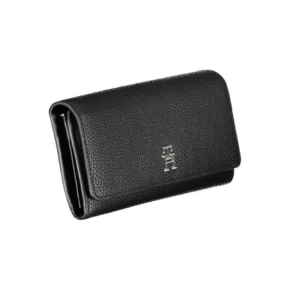 Tommy Hilfiger Schwarzes Polyethylen Portemonnaie für Frauen