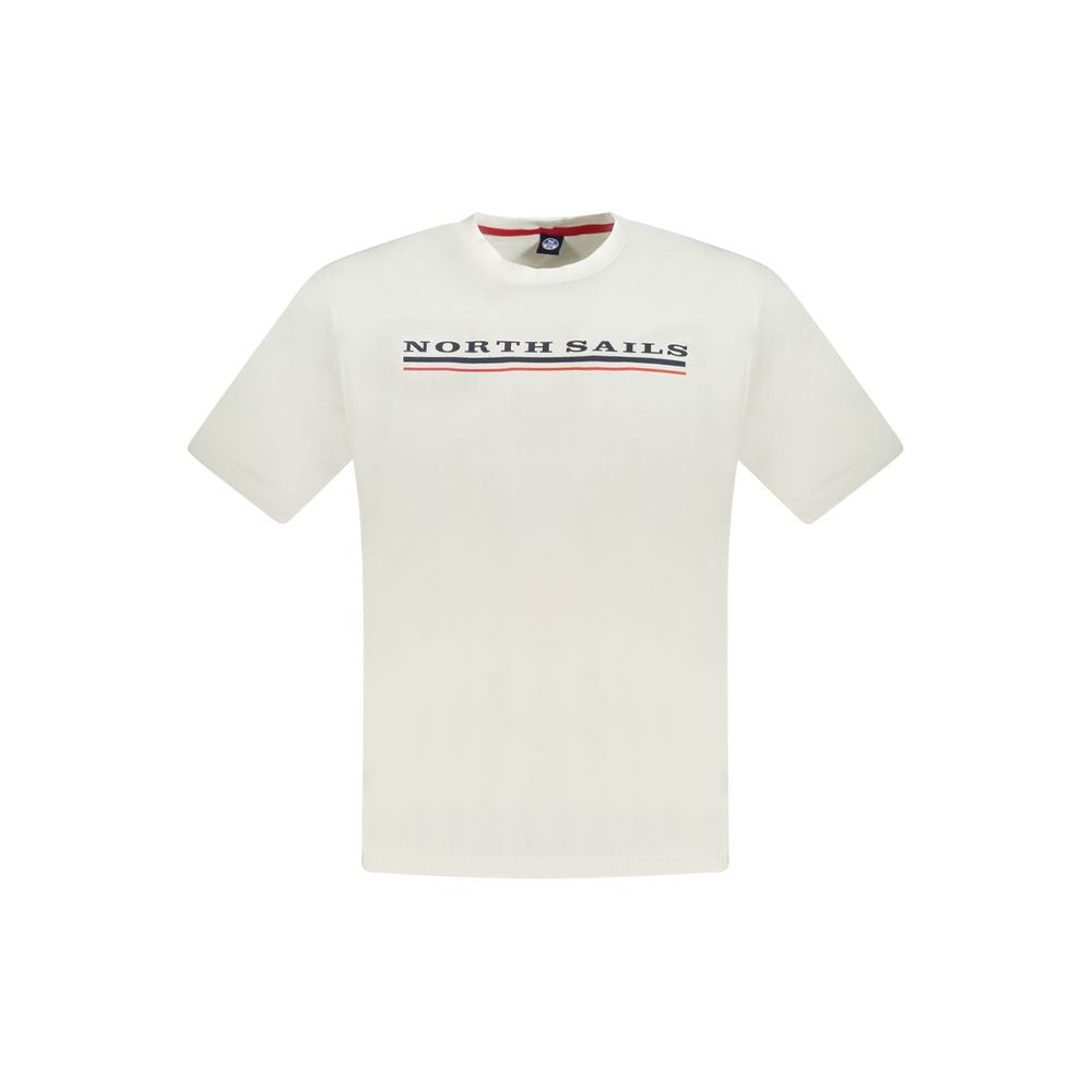 North Sails Weißes Baumwolle Männer T-Shirt