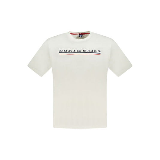 North Sails Weißes Baumwolle Männer T-Shirt