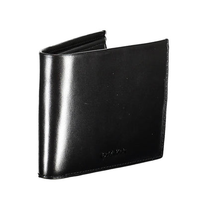 Calvin Klein Schwarzes Leder Herren Portemonnaie
