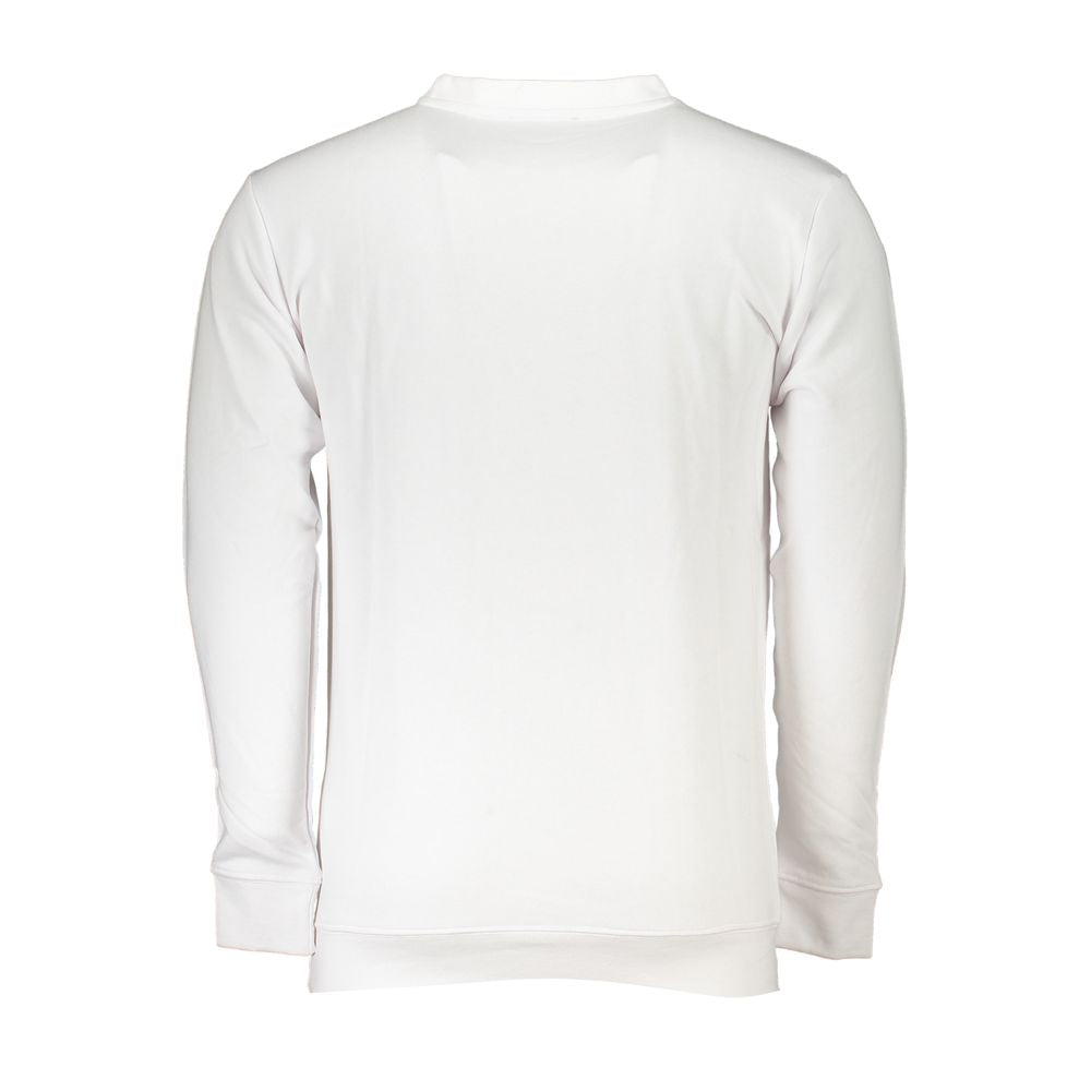 Cavalli Class Weißer Baumwollpullover für Männer