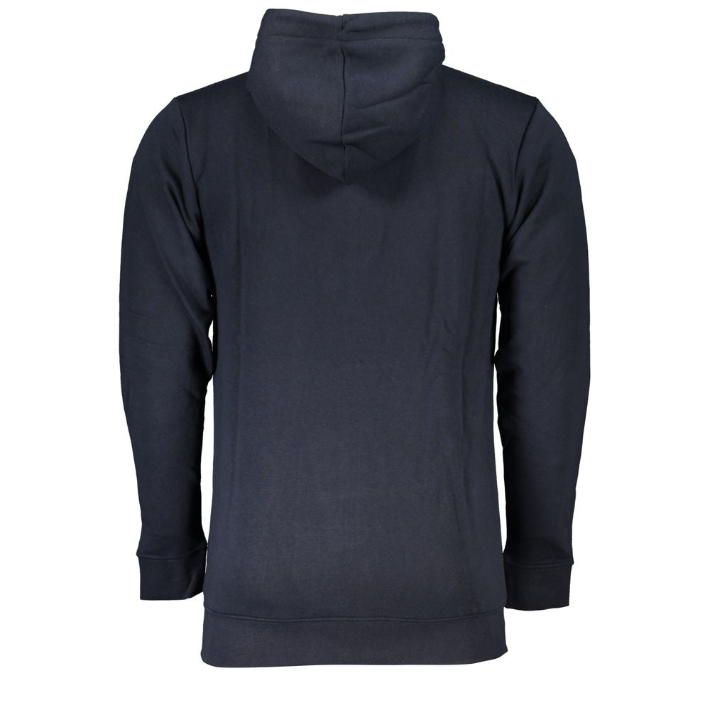 Cavalli Class Blauer Baumwoll-Pullover für Männer Hoodie