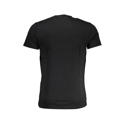 Cavalli Class Schwarzes T-Shirt aus Baumwolle