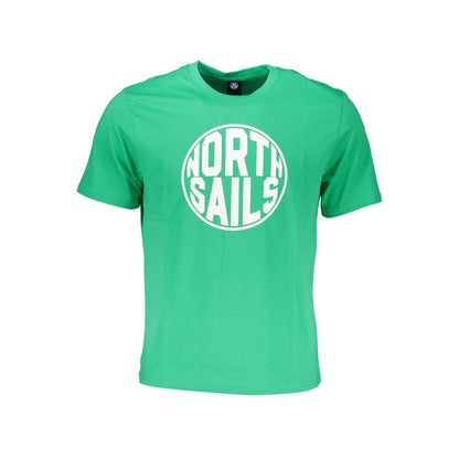 North Sails T-Shirt aus grüner Baumwolle