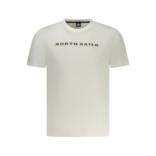 North Sails Weißes Baumwolle Männer T-Shirt