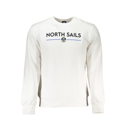 North Sails Weißer Baumwollpullover für Männer