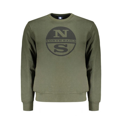 North Sails Grüner Baumwollpullover für Männer
