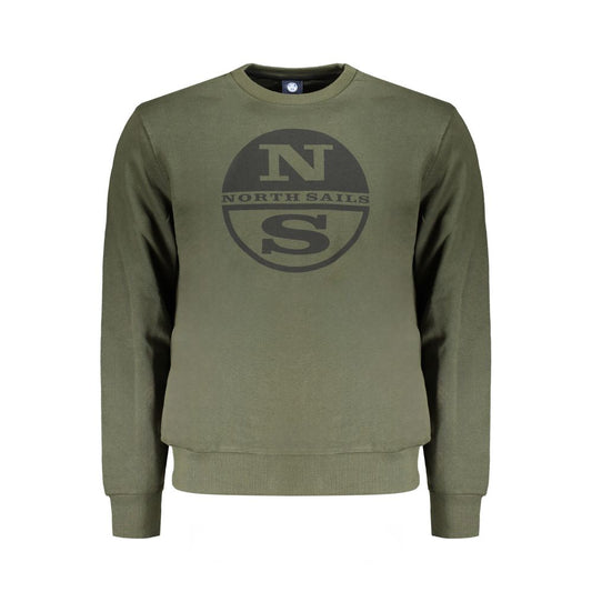 North Sails Grüner Baumwollpullover für Männer